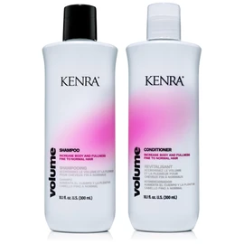Kenra Professional Volume Shampoo & Conditioner Set | Creates Body, Bounce & Fullness | Increases Volume up to 45% | Adds Shine | Color Safe | Fine To Normal Hair | 10.1 fl. oz.