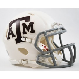 NCAA Texas A&M Aggies White Riddell Revolution Speed Helmet