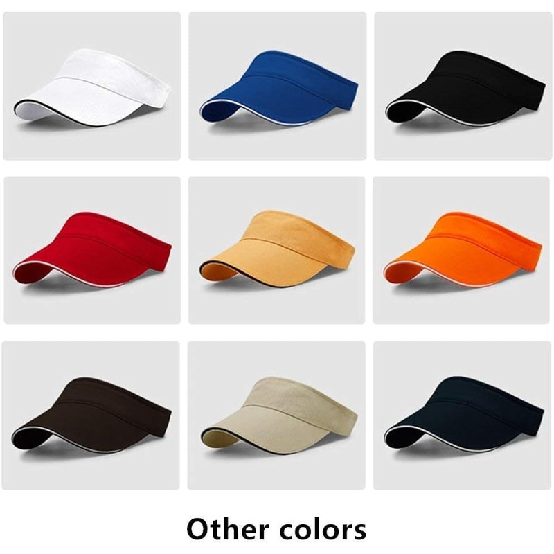 VSUSN Unisex Sun Visor Cap Ultralight Tennis Hat with Adjustable
