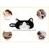 Cat Plush Comfortable Sleep Eye Mask (Black & White Cat)