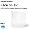 WOLF Replacement Face Shield with Holes for Adapter Brackets, Headgear,