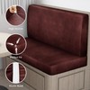 ANARACHON Leather Look RV Dinette Cushion Covers - Stretchable Camper