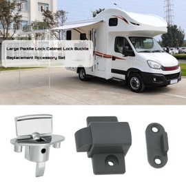 The Lord of the Tools 2 Sets Caravan RV Cupboard Drawer Lock Or Locker Door Release Catch Replacement Set Compatible with Elddis Compatible with Compass Caravans