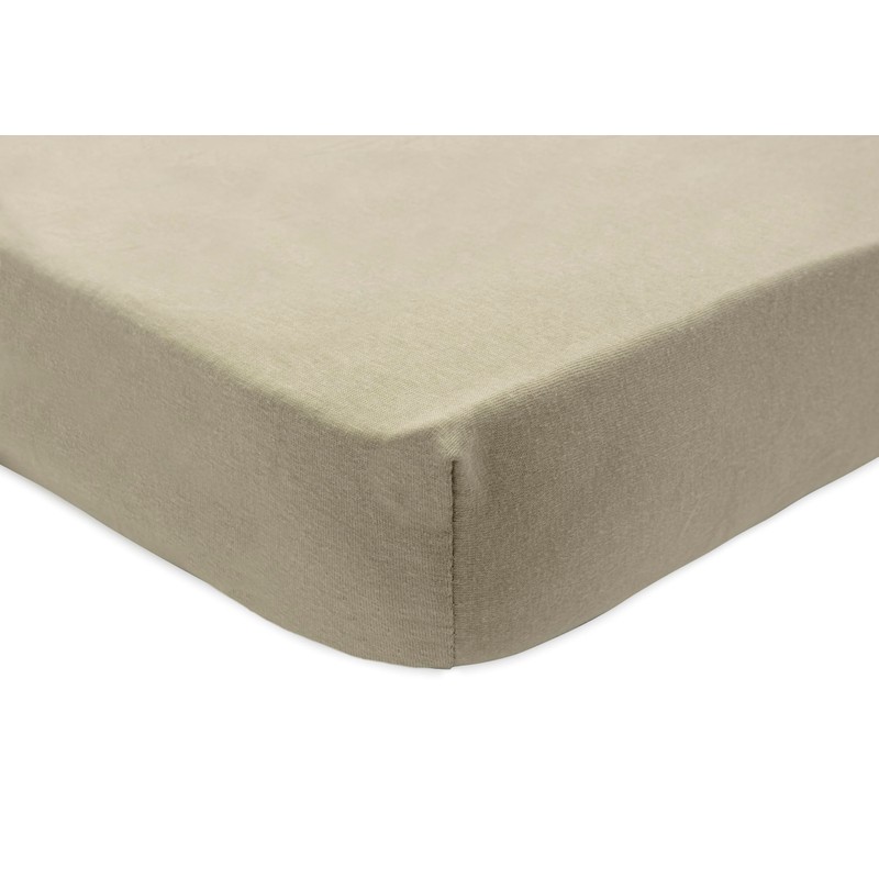 Jollein Jersey Fitted Sheet for Cradles Olive Green Pack of