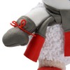 WeRChristmas Sitting Snowman Christmas Decoration - 30 cm, Multi-Colour