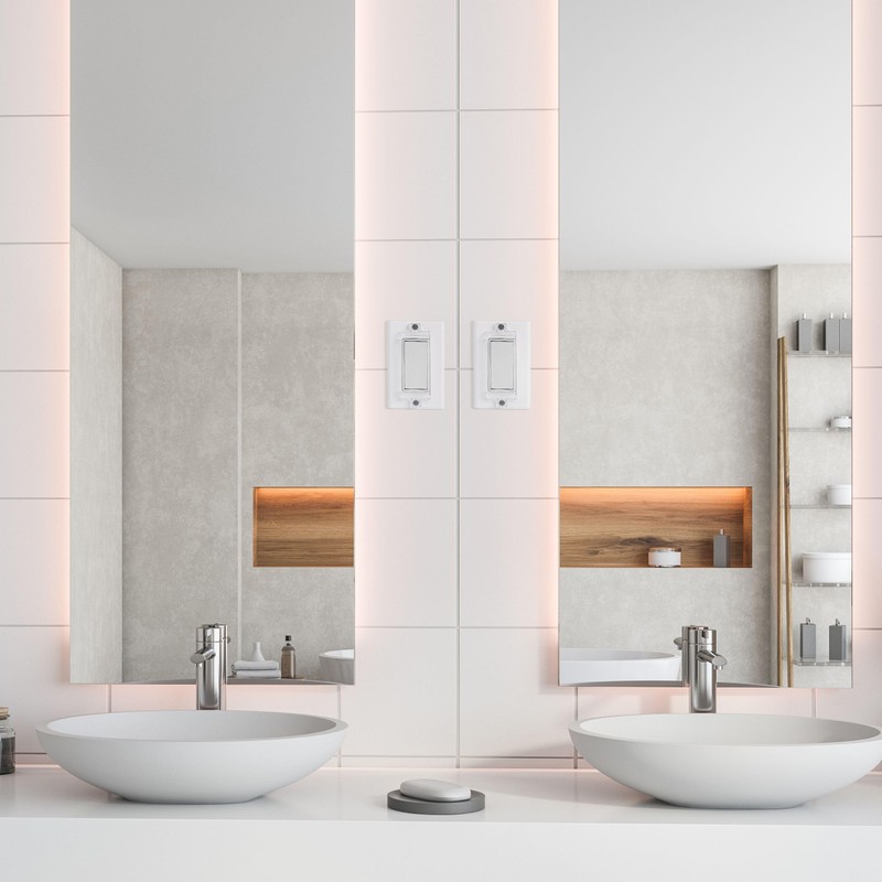 Bates Magnetic Light Switch Guard, 2 Pack, Clear, Child Proof