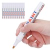 12Pcs White Paint Pen Acrylic Marker Permanent Marking Opaque Ink
