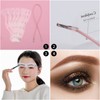 12 plantillas reutilizables para cejas, plantilla de cejas con banda