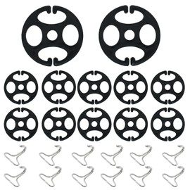Unlorspy 24 Pieces Car Seat Cover Plum Plate Metal Hooks,12Pcs Black Plastic Car Seat Covers Chucks & 12PCS Silver Metal Hooks Locking Clips, Car Seat Cushion Fixing Chucks Accessories for Car Seat