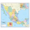 Cool Owl Maps Mexico Wall Map Poster - Rolled 28"x24"