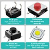 DaFuRui 250pcs 25 Values Tactile Push Button Switch SMD Micro