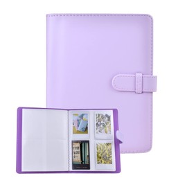 MUZIRI KINOKOO 128 Pockets Photo Album for Fuji Instax Mini 12/11/9/8/7+/EVO /25/90 Camera - Purple