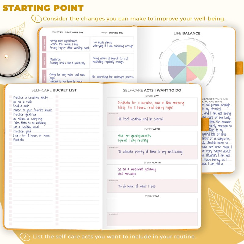 Clever Fox Self-Care Journal – Wellness & Daily Reflection Notebook