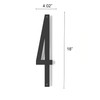 18 Inch Modern Floating House Numbers | Large Metal House