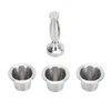 3pcs Refillable Coffee Capsule 304 Stainless Steel Coffee Pods with