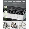 Extra Large Two Tier Stainless Steel Dish Drainer Drying Rack