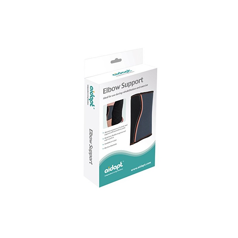 Aidapt Medium Compression Arm Sleeve Elbow Support for Tendonitis, Arthritis,