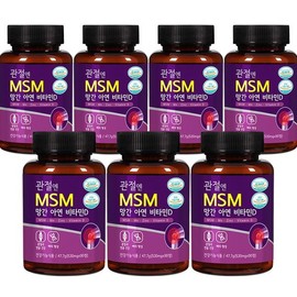 Noksipcho 관절엔 MSM 망간 아연 비타민D (총 630정) 6+1병(7개월분) 한정/ 엠에스엠 식이유황 관절 뼈 연골 건강 MSM Joint with Manganese, Zinc, Vitamin D (Total 630 Tablets) 6+1 Bottles (7 Months Supply) Limited / MSM Dietary Sulfur Joint Bone Cartilage Health