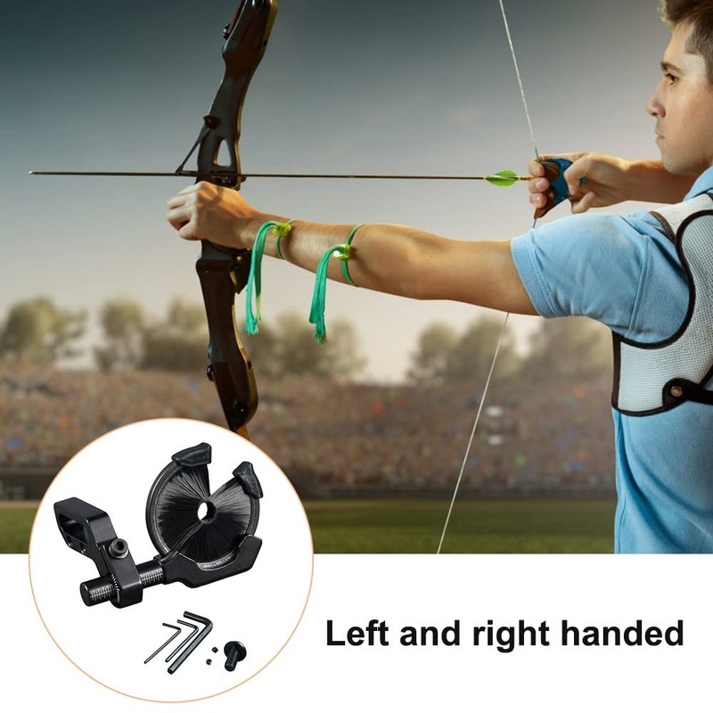 MiOYOOW Arrow Rest Compound Bow Rest Adjustable Archery Stand Brush