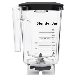 90 oz Replacement Jar Compatible with Blendtec Blender, Container Pitcher Fits All Consumer and Commercial Models, Includes Blade and Lid