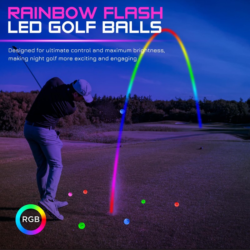 KINGTOP Upgraded Glow in The Dark Golf Balls - Super