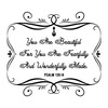 Family Fearfully and Wonderfully Made Empowering Quote Wall Decal Decoration
