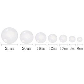 Shapenty 7 Sizes 6mm 8mm 10mm 12mm 16mm 20mm 25mm Clear Round Glass Cabochons Dome Tiles for Photo Pendant Earrings Necklace Bracelet Keychain Rings Jewelry Making DIY Magnets Craft Eyes, 70PCS