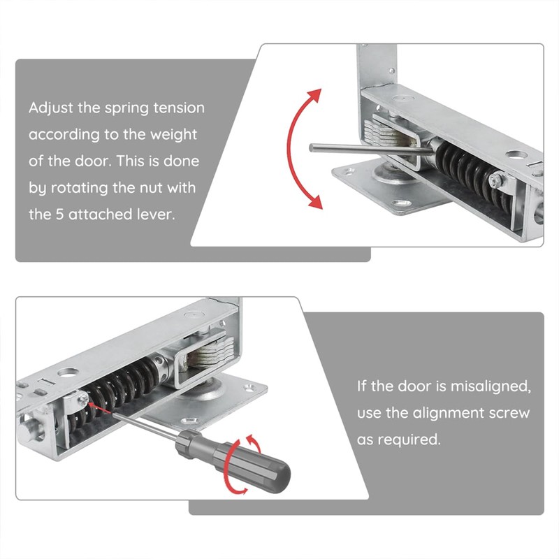 Double Action Spring Hinge with Cover Plates,Top Pivot Hinge for