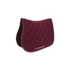 RIDING-WORLD "Rope" Saddle Cloth, Warmblood Bordeaux Red