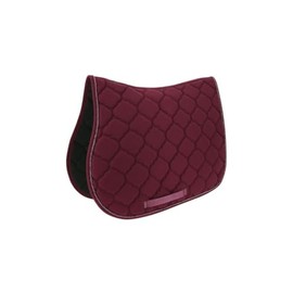RIDING-WORLD "Rope" Saddle Cloth, Warmblood Bordeaux Red