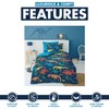 Lions Kids Dinosaur Bedding Set, Soft 100% Microfibre Polyester, Single