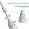 Toothbrush Replacement Heads for KOOVON Electric Toothbrush, Portable Replacement Heads