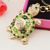 Crystal Rhinestone Diamante Longevity Tortoise Shoe Decoration Chain for Phone
