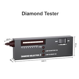 Jekewin Diamond Tester II V2 Selector Gemstone Jewelry Gems Tool with Case for Testing Novice and Zircon or Glass Diamond Selector II