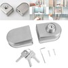 10~12mm Stainless Steel Glass Door Lock with Keys Open/Close Home