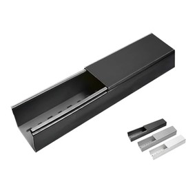 Electriduct 2" x 2" Solid Wall Wire Duct PVC Cable Raceway 6.56FT x 6 Sticks (39 Feet) Black