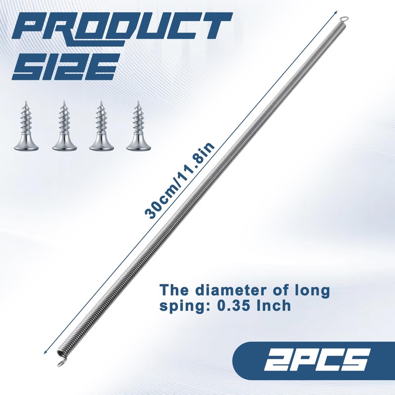 31cm Screen Door Spring, 2PCS Long Extension Spring Screen Door