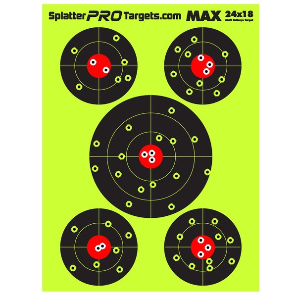 18x24 Extra Large Splatter Targets. Two Color Splatter to Easily