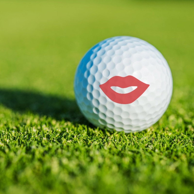 Operitacx Golf Ball Stamp with Kiss Mark, Golf Accessories, Lightweight