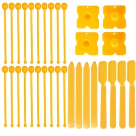 UtySty 32 Pack Caulk Tool Set Finishing Caulking Tools Smoothing Ball Corner Gap Seam Sealing Streamline Spatula Spreader Applicator for Sealant Grout Glue Tile Floor Window Kitchen Sink Joint