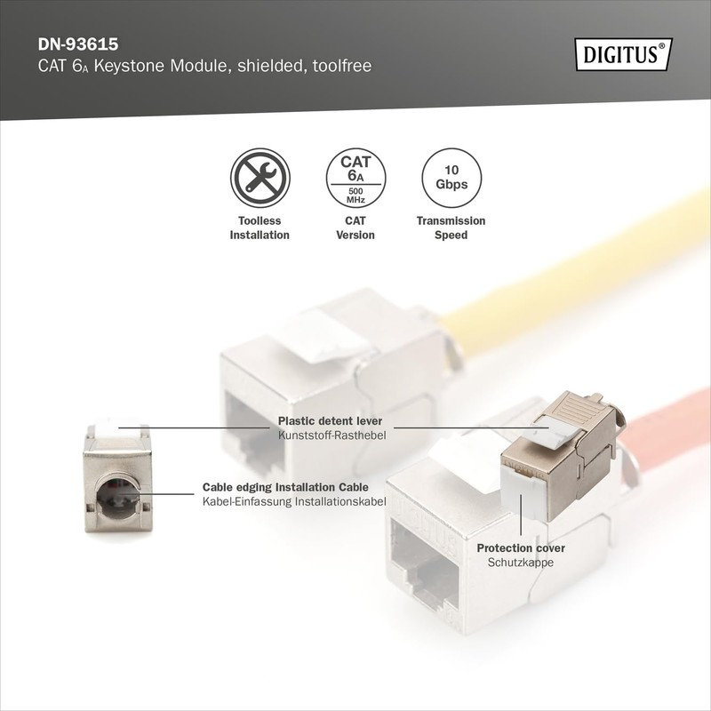 Assmann DN-93615 Digitus Cat 6a Shielded Keystone Module