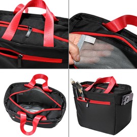 Good Selection Lunch Bag, Black, Insulated Bag, Large for Water Bottles, Cold Insulation, Camping, Cold Insulation, Small, 8.9 x 8.3 x 5.1 inches (20 x 21 x 13 cm)