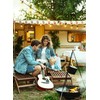 Brightown 58FT Solar String Lights Outdoor with Remote Cable Ties