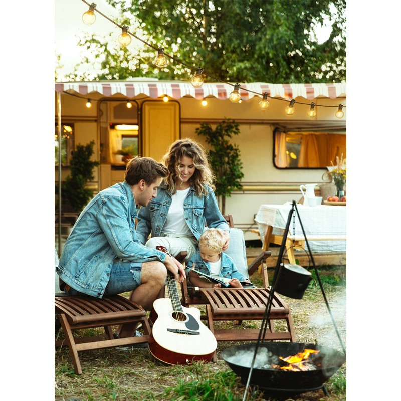 Brightown 58FT Solar String Lights Outdoor with Remote Cable Ties