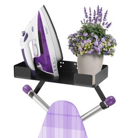 JUYSON Ironing Board Holder Wall Mount for T&Y Leg Ironing Board Hanger, Adjustable Wall Mounted Ironing Board, Iron Holder Wall Mounted for Laundry Room