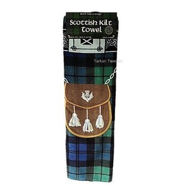 BLACK WATCH INSTANT KILT 100% COTTON BEACH TOWEL