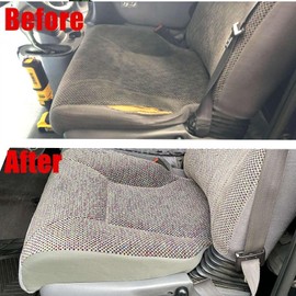 AOUTTUOA Driver Side Bottom Replacement Seat Cover Fabric Cloth Gray Compatible with Dodge Ram 1500 2500 3500 4500 5500 1998 1999 2000 2001 2002