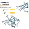 Matrelt 20 Pcs 1/4"-20 x2-1/2 Wing Screw Bolts and Wing