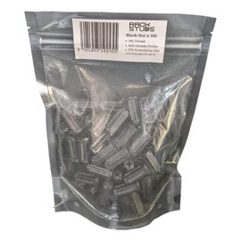 Rackstud M6 Nut 100-pack - Replacement for Traditional Cage Nuts, Fits All Series II Including New Duo, Glass Reinforced Nylon for Durability & Secure Hold, Easy Server Rack Installation, Black