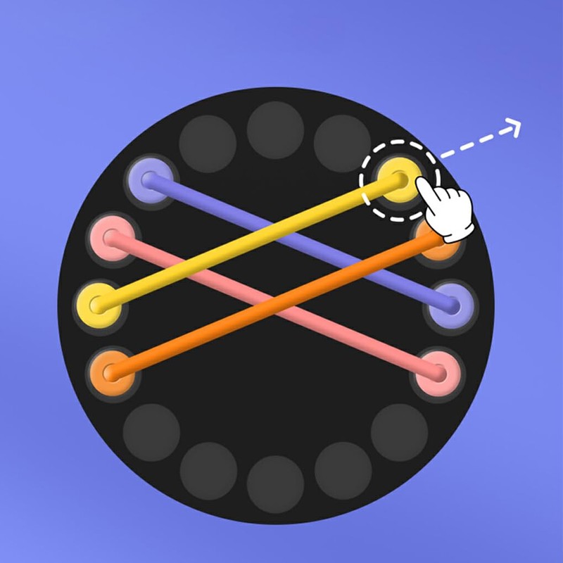 AIXXCUVQ Stimulating Children S Cognitive Abilities Rope Game Logical Thinking